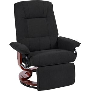 Homcom Manual Recliner Seat Swivel Reclining Chair With Strong Footrest Armrests Black Homcom Manual Recliner Seat Swivel Reclining Chair With Strong Footrest Armrests Black