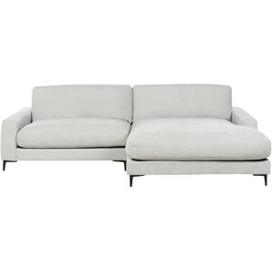 Beliani Light Grey Chenille Corner Sofa - 3 Seater Modern L-Shaped Beliani Light Grey Chenille Corner Sofa - 3 Seater Modern L-Shaped