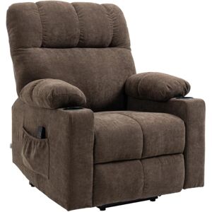 Homcom Heavy Duty Riser And Recliner Chair Lift Chair For The Elderly Brown New Homcom Heavy Duty Riser And Recliner Chair Lift Chair For The Elderly Brown New