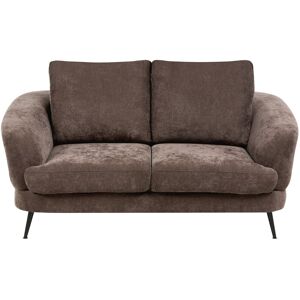 Beliani Sofa 2 Seater Kjaer Chenille Dark Brown Beliani Sofa 2 Seater Kjaer Chenille Dark Brown
