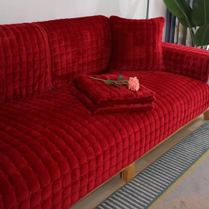 Does Not Apply Velvet Sofa Cover Universal Plaid Plush Non-Slip Thickened Living Room Sofa Cove Does Not Apply Velvet Sofa Cover Universal Plaid Plush Non-Slip Thickened Living Room Sofa Cove