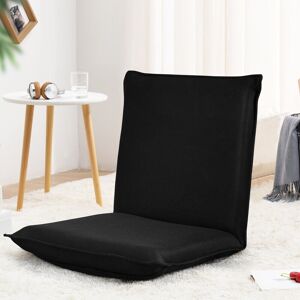 Gainoom 6 Positions Adjustable Lazy Sofa Foldable Floor Seat Reclining Chair Black Gainoom 6 Positions Adjustable Lazy Sofa Foldable Floor Seat Reclining Chair Black
