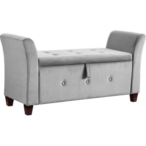 Home Discount Seville Storage Ottoman Seat Stool Bench Chest Toy Box Pouffee Light Grey Velvet Home Discount Seville Storage Ottoman Seat Stool Bench Chest Toy Box Pouffee Light Grey Velvet