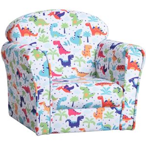 Homcom Kids Armchair Toddler Sofa Foam Filled Upholstered Couch Dinosaur Homcom Kids Armchair Toddler Sofa Foam Filled Upholstered Couch Dinosaur