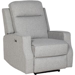 Homcom Electric Armchair, Fabric Recliner Chair With Usb Port, Grey Homcom Electric Armchair, Fabric Recliner Chair With Usb Port, Grey
