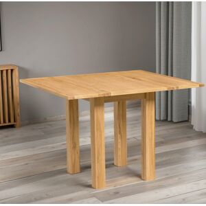 Hallowood Furniture Small Dining Table, Folding Kitchen Table, Solid Oak Wood Extending Dinner Table Hallowood Furniture Small Dining Table, Folding Kitchen Table, Solid Oak Wood Extending Dinner Table