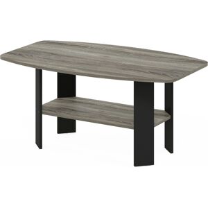 Furinno Simple Design Coffee Table, French Oak/black Furinno Simple Design Coffee Table, French Oak/black