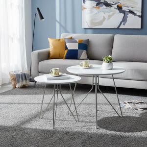 Aspect Coffee Table Decore Alegro Set Of 2 Nesting Table,Side White-Wnt03w-N Aspect Coffee Table Decore Alegro Set Of 2 Nesting Table,Side White-Wnt03w-N