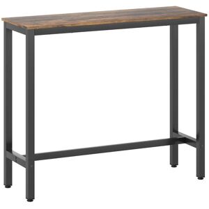 Homcom Bar Table Coffee Table With Adjustable Footpads For Breakfast Dining New Homcom Bar Table Coffee Table With Adjustable Footpads For Breakfast Dining New