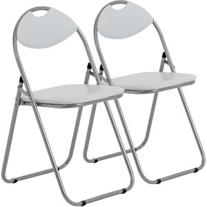 Harbour Housewares White Folding Chair - Supportive and Stylish Seating Harbour Housewares White Folding Chair - Supportive and Stylish Seating