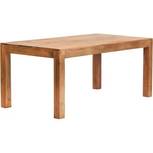 Handmade Solid Dakota Light Mango Wood 6 Ft Or 180 Cm Large Dining Table For Dining Room Handmade Solid Dakota Light Mango Wood 6 Ft Or 180 Cm Large Dining Table For Dining Room