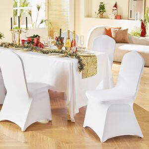 Vevor White Stretch Spandex Folding Chair Covers - Wedding & Event Vevor White Stretch Spandex Folding Chair Covers - Wedding & Event