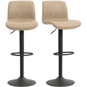 Homcom Barstools Set Of 2, Dining Stools With Backrest And Footrest Homcom Barstools Set Of 2, Dining Stools With Backrest And Footrest