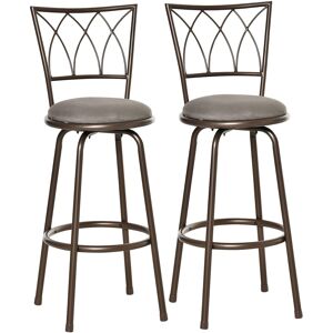 Homcom Set Of 2 Bar Chairs Swivel Armless Upholstered Metal Frame Barstools Homcom Set Of 2 Bar Chairs Swivel Armless Upholstered Metal Frame Barstools