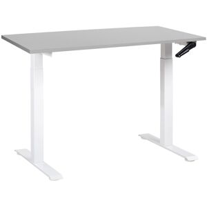 Beliani Height-Adjustable Modern Desk - Grey & Steel Beliani Height-Adjustable Modern Desk - Grey & Steel