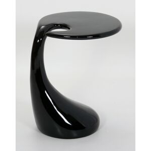 Houston Black Lamp Table Side End Table Display Stand Round Top Fibre Glass Gloss Base Houston Black Lamp Table Side End Table Display Stand Round Top Fibre Glass Gloss Base