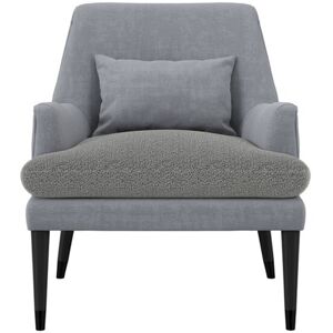 Lpd Montana Soft Grey Coloured Linen Blend Accent Chair With Black Wooden Legs Lpd Montana Soft Grey Coloured Linen Blend Accent Chair With Black Wooden Legs