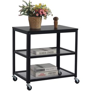 Relaxdays Trolley Serving Cart Kitchen Cart Side Table Tea Cart Utility Cart Black Relaxdays Trolley Serving Cart Kitchen Cart Side Table Tea Cart Utility Cart Black