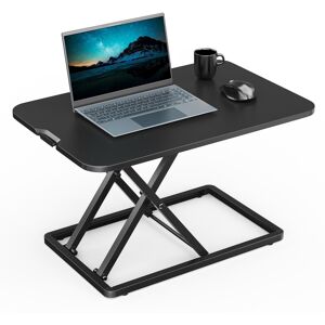 Vonhaus Standing Desk Converter, Height Adjustable X-Frame Computer Workstation Vonhaus Standing Desk Converter, Height Adjustable X-Frame Computer Workstation