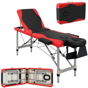 Homcom Portable Massage Table Beauty Therapy Couch Bed Spa Aluminum Red Homcom Portable Massage Table Beauty Therapy Couch Bed Spa Aluminum Red