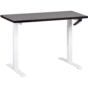 Beliani - Adjustable Height Desk - Modern Rectangular Steel Fiberboard Office Furniture Beliani - Adjustable Height Desk - Modern Rectangular Steel Fiberboard Office Furniture