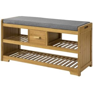 Sobuy Bamboo 2 Tiers Shoe Rack Shoe Bench With Seat Cushion,Fsr75-N,Uk Sobuy Bamboo 2 Tiers Shoe Rack Shoe Bench With Seat Cushion,Fsr75-N,Uk