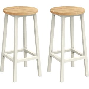 Vasagle Bar Stool, Set Of 2, Kitchen Chair, High Seat, Metal Frame, Easy Assembly, With Vasagle Bar Stool, Set Of 2, Kitchen Chair, High Seat, Metal Frame, Easy Assembly, With