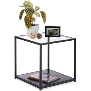 Relaxdays Glass Side Table Stylish Nightstand Compact Easy Assembly Glass Coffee Table Relaxdays Glass Side Table Stylish Nightstand Compact Easy Assembly Glass Coffee Table