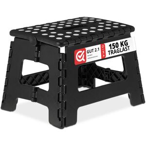 Relaxdays Step Stool Collapsible Footstool Lightweight Non-Slip Folding Step Stool Relaxdays Step Stool Collapsible Footstool Lightweight Non-Slip Folding Step Stool