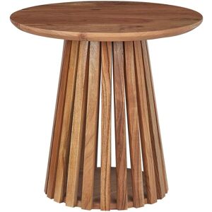 Beliani Coffee Table Dark Wood Acacia - Round Modern Living Room Beliani Coffee Table Dark Wood Acacia - Round Modern Living Room