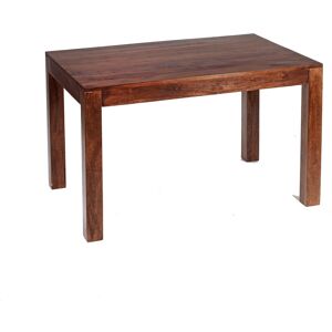 Handmade Modern Cube Indian Solid Mango Dark Wood 4 Ft Small Dining Table For Dining Room Handmade Modern Cube Indian Solid Mango Dark Wood 4 Ft Small Dining Table For Dining Room