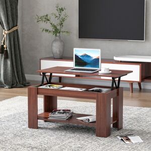 Homcom 100cm Modern Lift Up Top Coffee Table Desk Hidden Storage Bottom Shelf Living Homcom 100cm Modern Lift Up Top Coffee Table Desk Hidden Storage Bottom Shelf Living