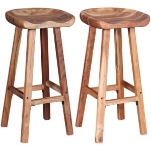 2 Pcs Table Bar Stools Kitchen Counter Seat Furniture Solid Acacia Wood Vidaxl 2 Pcs Table Bar Stools Kitchen Counter Seat Furniture Solid Acacia Wood Vidaxl