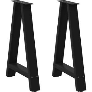 Vidaxl Coffee Table Legs Black Steel A-Shaped 50x(72-73)Cm Powder-Coated Adjustable Kit Vidaxl Coffee Table Legs Black Steel A-Shaped 50x(72-73)Cm Powder-Coated Adjustable Kit