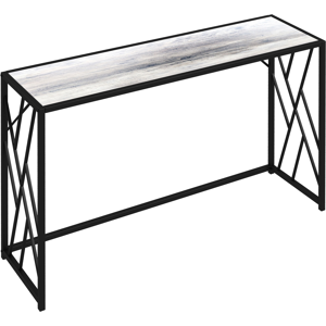 Homcom Vintage Style Console Table With Metal Frame 120cm Long, Industrial Design, Grey Homcom Vintage Style Console Table With Metal Frame 120cm Long, Industrial Design, Grey