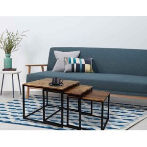 Aspect Alana Set/3 Nesting Table- Mdf Tops/steel Black Legs,Vintage Finish-Wnt02vtg Aspect Alana Set/3 Nesting Table- Mdf Tops/steel Black Legs,Vintage Finish-Wnt02vtg