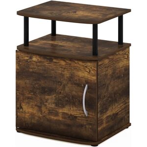 Furinno Utility Design End, Side Table, Nightstand, Engineered Wood, Amber Pine Furinno Utility Design End, Side Table, Nightstand, Engineered Wood, Amber Pine