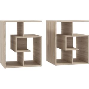 Homcom 3-Tier Side End Table Open Shelves Storage Coffee Book Magazine Desk Homcom 3-Tier Side End Table Open Shelves Storage Coffee Book Magazine Desk