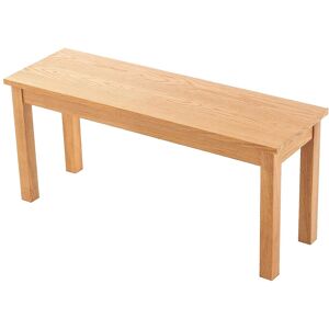 Hallowood Furniture Dining Bench, 100cm Oak Bench, Wooden Bench For Dining Table, Kitchen Or Hallway Hallowood Furniture Dining Bench, 100cm Oak Bench, Wooden Bench For Dining Table, Kitchen Or Hallway