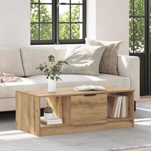 Coffee Table Artisan Oak 100 X 50 X 36 Cm Engineered Wood Vidaxl Coffee Table Artisan Oak 100 X 50 X 36 Cm Engineered Wood Vidaxl