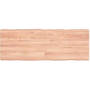 Table Top Light Brown 140x50x(2-6)Cm Treated Solid Wood Live Edge Vidaxl Table Top Light Brown 140x50x(2-6)Cm Treated Solid Wood Live Edge Vidaxl