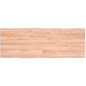 Table Top Light Brown 140x50x(2-4)Cm Treated Solid Wood Live Edge Vidaxl Table Top Light Brown 140x50x(2-4)Cm Treated Solid Wood Live Edge Vidaxl