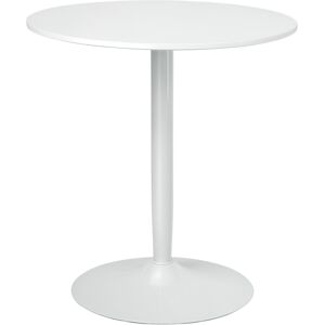 Homcom White Round Dining Table with Steel Base & Non-Slip Pad - Dining Table Homcom White Round Dining Table with Steel Base & Non-Slip Pad - Dining Table
