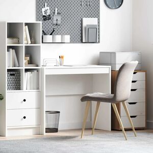 Desk White 90 X 40 X 76 Cm Engineered Wood Vidaxl Desk White 90 X 40 X 76 Cm Engineered Wood Vidaxl