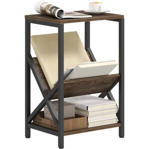 Homcom Narrow Side Table, End Table With 3-Tier Storage For Living Room Homcom Narrow Side Table, End Table With 3-Tier Storage For Living Room