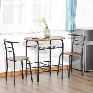 Dining Table And Chairs Set 3piece Kitchen Breakfast Bar Table Stools Set Dining Room Shelf Tabletop Unit Dining Table And Chairs Set 3piece Kitchen Breakfast Bar Table Stools Set Dining Room Shelf Tabletop Unit