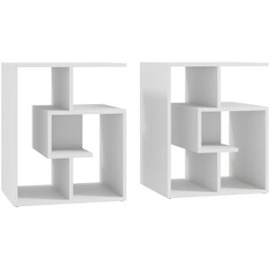 Homcom 3-Tier Side End Table Open Shelves Storage Coffee Book Magazine Desk Homcom 3-Tier Side End Table Open Shelves Storage Coffee Book Magazine Desk