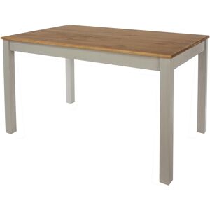 Home Source Dining Table 120cm Solid Pine Grey Wooden Living Home Kitchen Furniture Modern Home Source Dining Table 120cm Solid Pine Grey Wooden Living Home Kitchen Furniture Modern