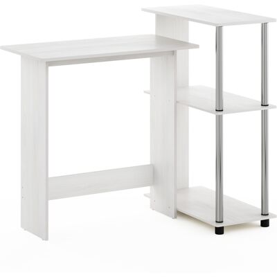 Furinno Abbott Corner Computer Desk - Space-saving with Bookshelf Furinno Abbott Corner Computer Desk - Space-saving with Bookshelf