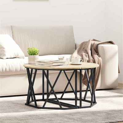 vidaXL Eichenholz Sonoma Rectangular Coffee Table - Coffee Table vidaXL Eichenholz Sonoma Rectangular Coffee Table - Coffee Table